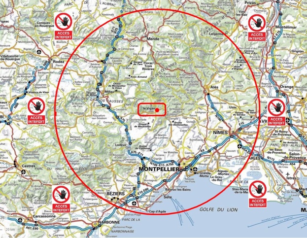 Limite des 100 km Limite des 100 km