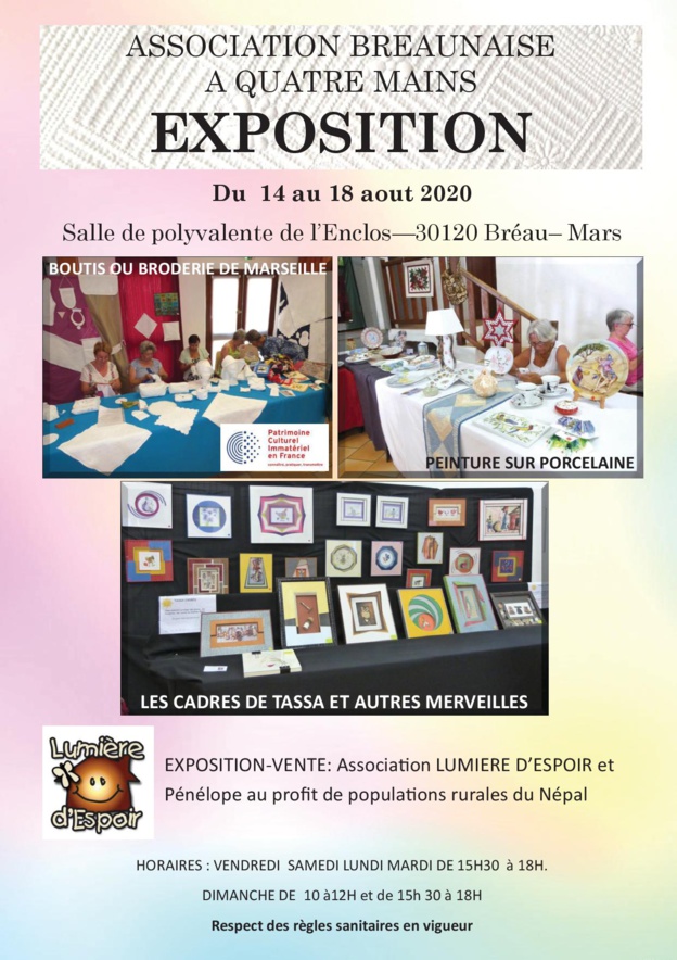 Exposition Association Bréaunaise à Quatre Mains Exposition Association Bréaunaise à Quatre Mains