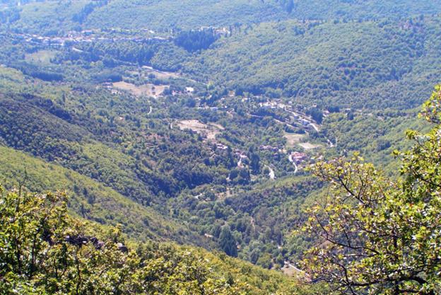 Bréau vu depuis le belvédère de la Cravate