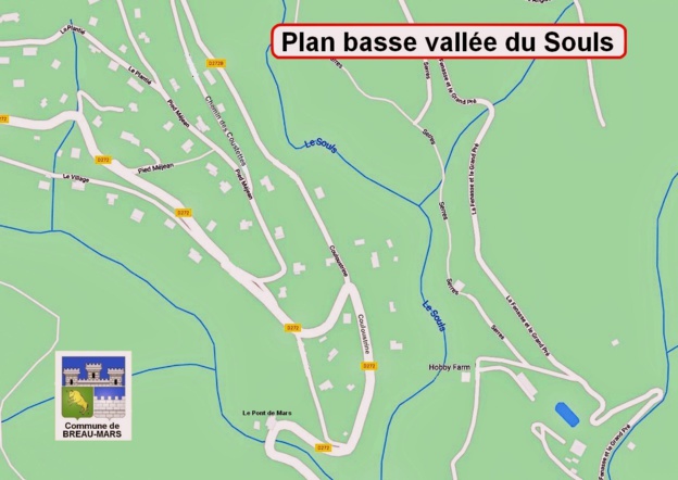 Plan basse vallée du Souls