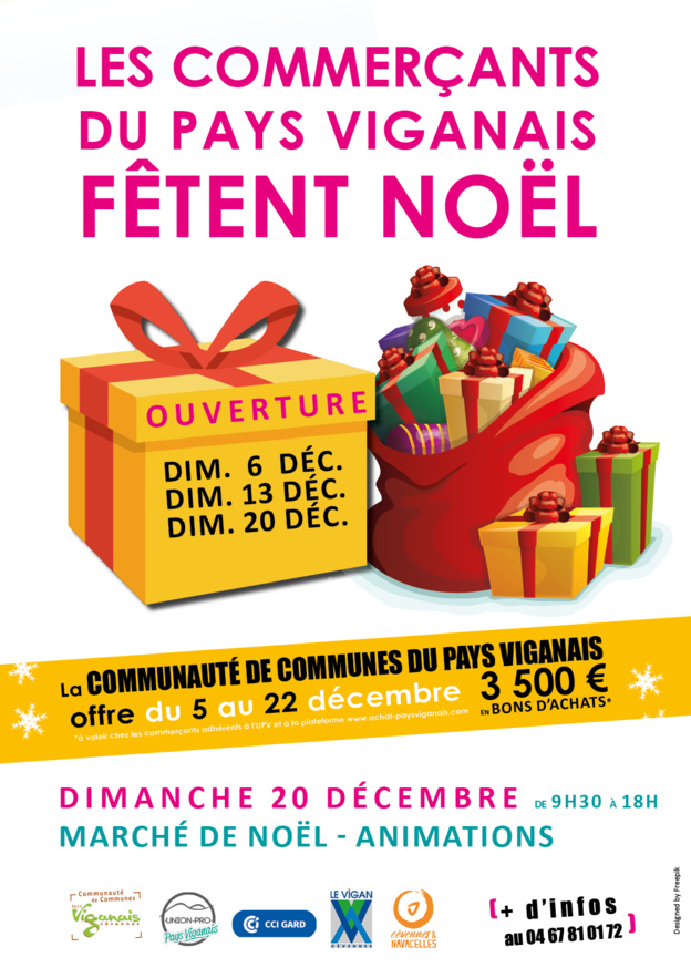 Les commerçants du Pays Viganais fêtent Noël