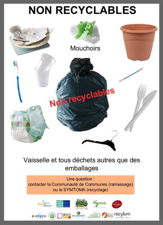 Mise à jour du 16/03/2021 : Jours de collecte des « arbres à sacs » à Serres, Serres le Haut, Mas de Sarrot, Mas Plus Bas et Mazel