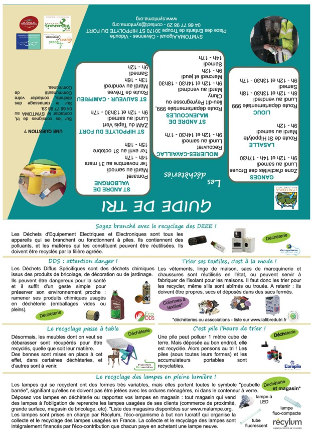Mémo de rappel de tri et récap jour de collecte bacs jaunes et gris Mémo de rappel de tri et récap jour de collecte bacs jaunes et gris