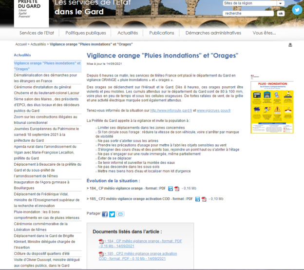 Vigilance Rouge Pluies Inondations et Orages