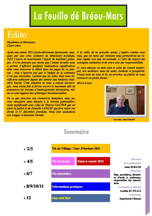 La Fueillo dé Bréou-Mars 2021 La Fueillo dé Bréou-Mars 2021
