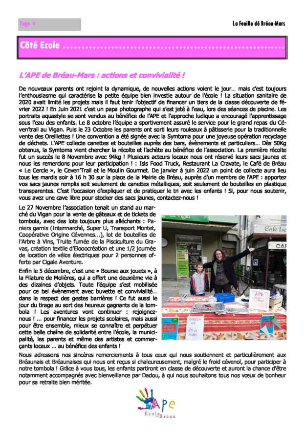 La Fueillo dé Bréou-Mars 2021 La Fueillo dé Bréou-Mars 2021