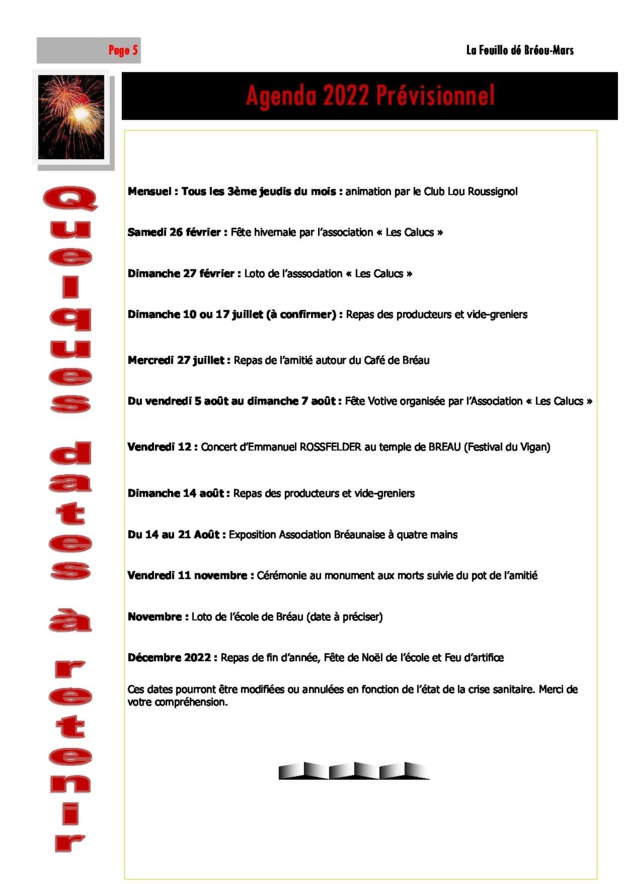 La Fueillo dé Bréou-Mars 2021 La Fueillo dé Bréou-Mars 2021