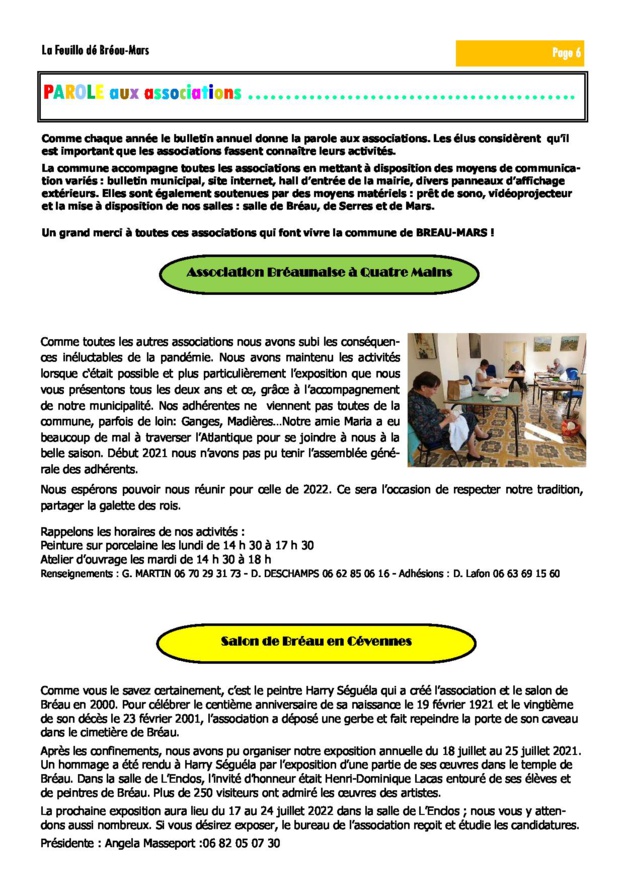 La Fueillo dé Bréou-Mars 2021 La Fueillo dé Bréou-Mars 2021