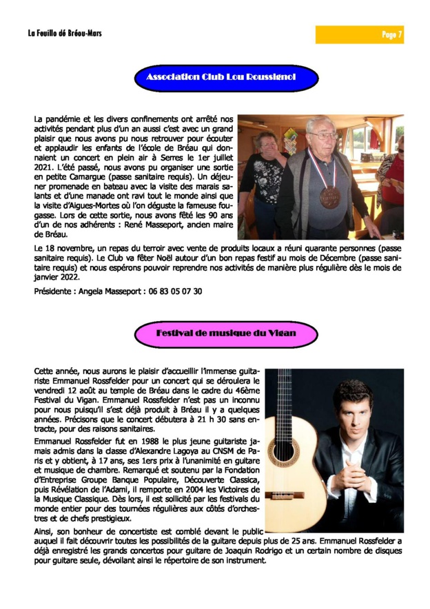 La Fueillo dé Bréou-Mars 2021 La Fueillo dé Bréou-Mars 2021