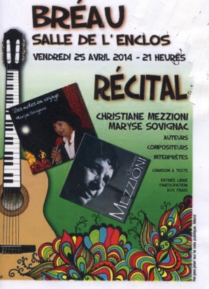 Récital à la Salle de l'Enclos Récital à la Salle de l'Enclos