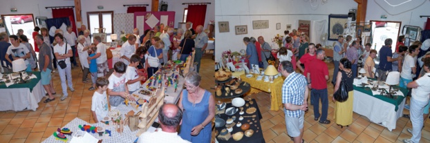 Exposition de boutis et porcelaine peinte