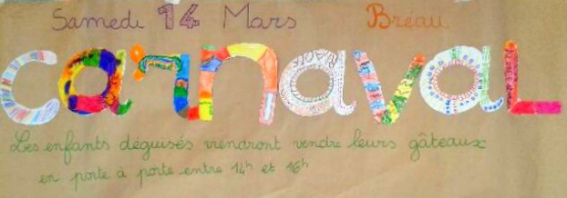 Carnaval de l'école: reporté au mercredi 1er avril (matin)