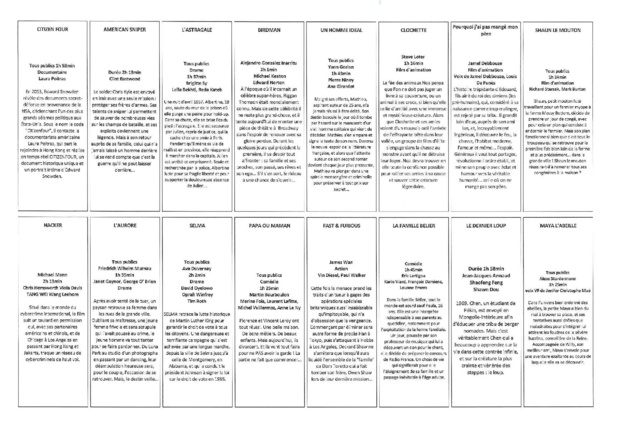 Programme du Cinéma du 1er avril au 21 Avril 2015 Programme du Cinéma du 1er avril au 21 Avril 2015