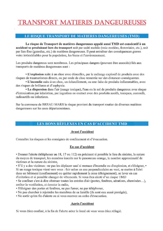 DOCUMENT D'INFORMATION COMMUNAL SUR LES RISQUES MAJEURS DOCUMENT D'INFORMATION COMMUNAL SUR LES RISQUES MAJEURS