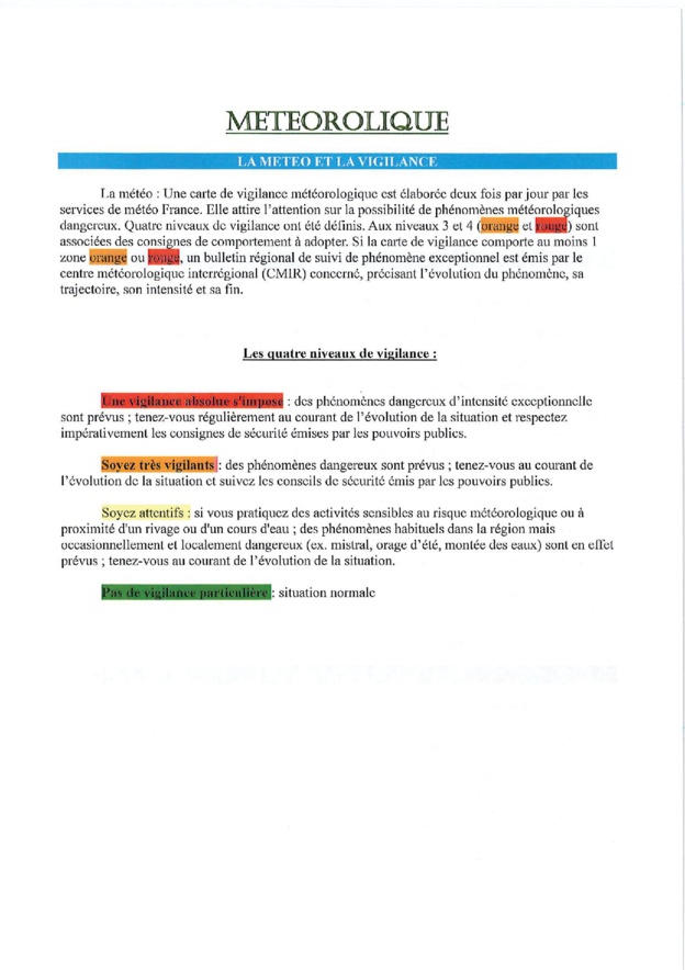 DOCUMENT D'INFORMATION COMMUNAL SUR LES RISQUES MAJEURS DOCUMENT D'INFORMATION COMMUNAL SUR LES RISQUES MAJEURS