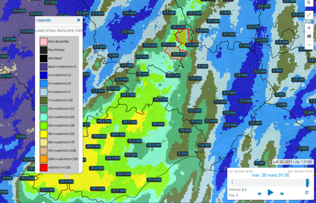 Episode pluvieux modéré pour ce mardi 26 mars 2024 Episode pluvieux modéré pour ce mardi 26 mars 2024