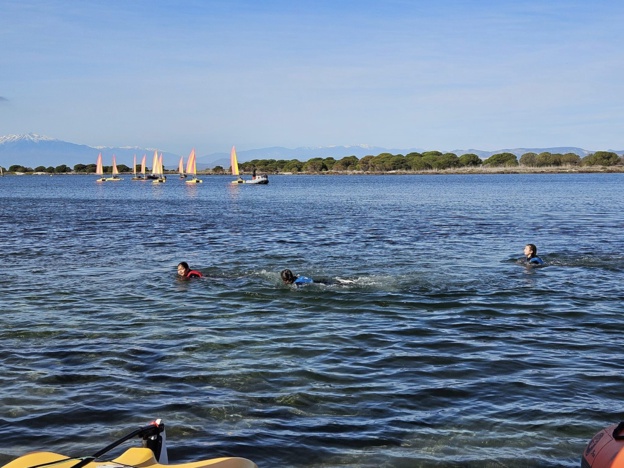 Les enfants dans l'eau !