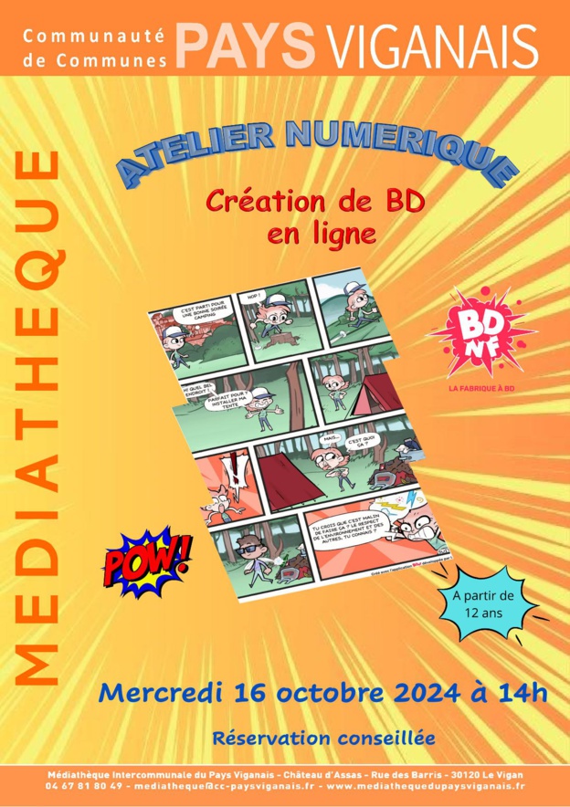 Médiathèque : Animations Octobre 2024 Médiathèque : Animations Octobre 2024