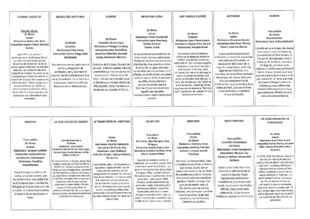 Programme du cinéma le Palace du 9 au 29 Septembre 2015 Programme du cinéma le Palace du 9 au 29 Septembre 2015