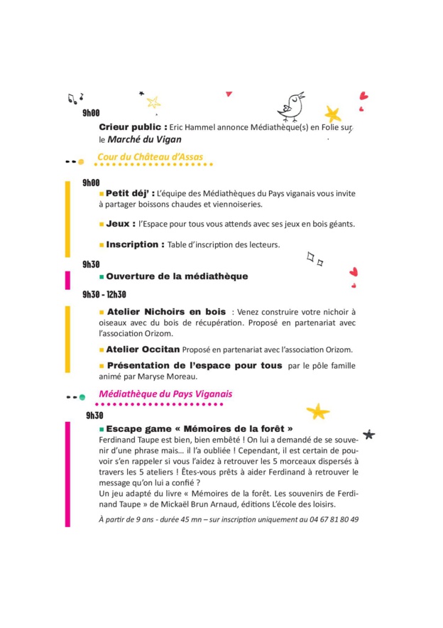 Médiathèque en folie - Samedi 21 septembre Médiathèque en folie - Samedi 21 septembre