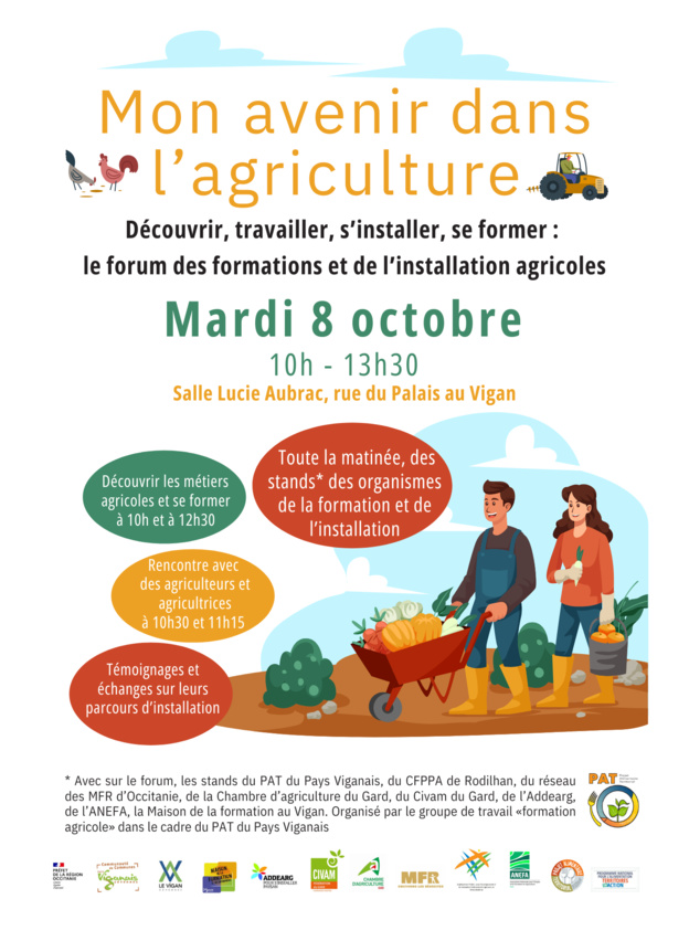 2ème édition Forum de la formation et de l'installation agricole - PAT 2ème édition Forum de la formation et de l'installation agricole - PAT