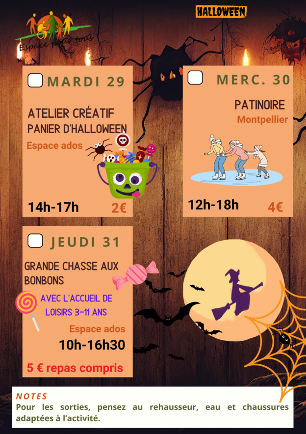 Programme vacances d'automne POLE FAMILLE Programme vacances d'automne POLE FAMILLE