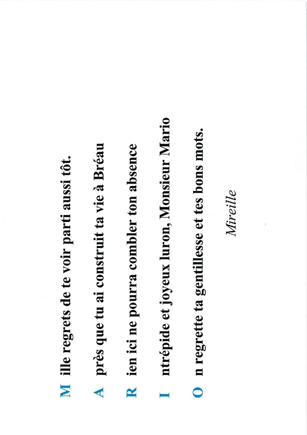 Mariuzs nous a quitté .....Remerciements Mariuzs nous a quitté .....Remerciements