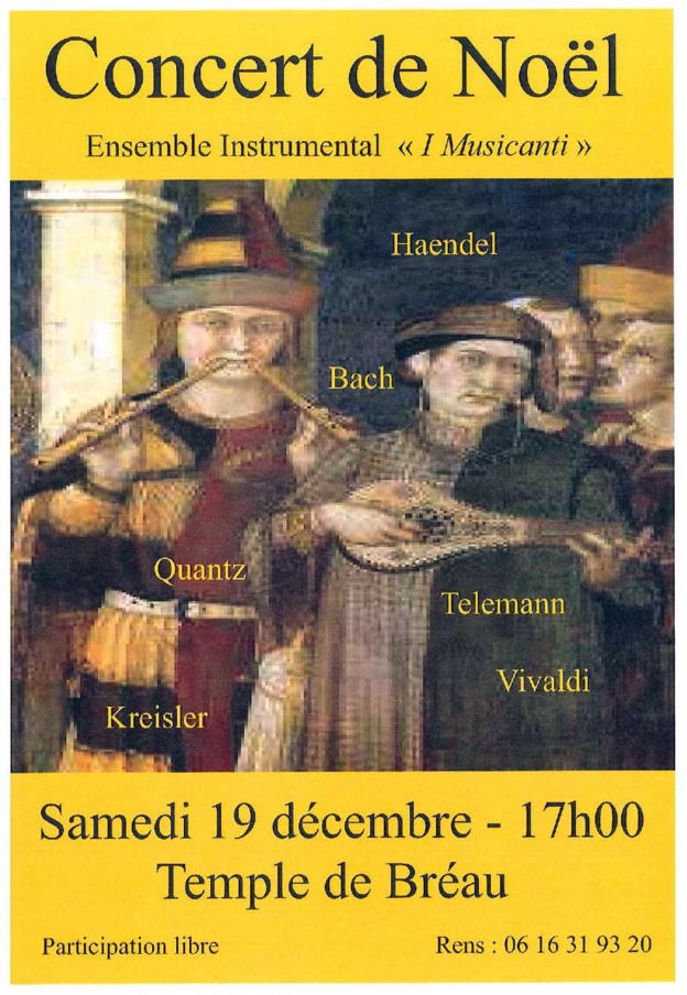 Concert au temple de BREAU avec "I Musicanti" Concert au temple de BREAU avec "I Musicanti"