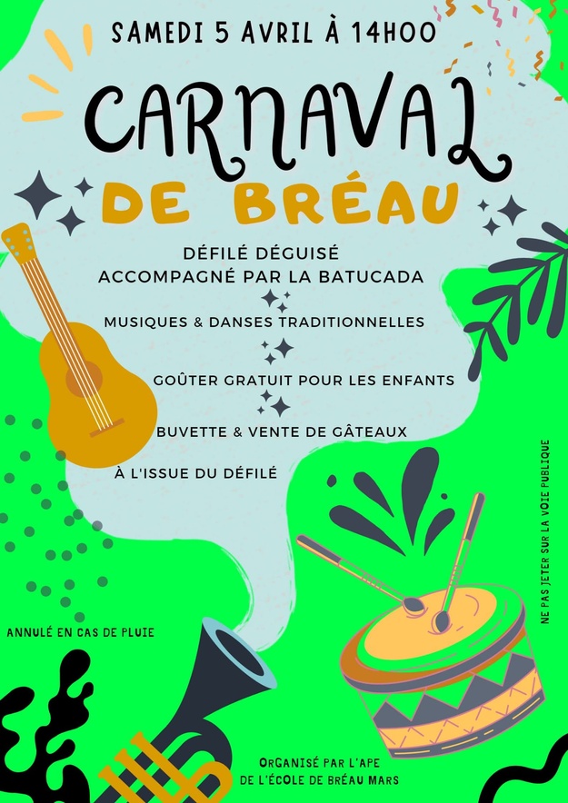 J-1 CARNAVAL DE BREAU-MARS J-1 CARNAVAL DE BREAU-MARS