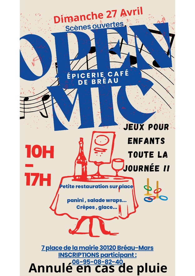 Scènes ouvertes et jeux enfants/adultes Scènes ouvertes et jeux enfants/adultes