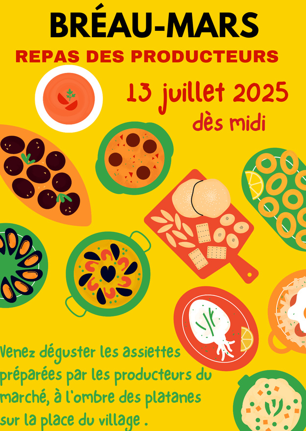 Repas des producteurs du dimanche 13 07 2025
