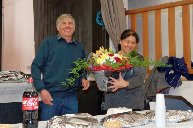 Le traditionnel bouquet à Madame