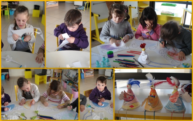 Atelier Pâques avec Danièle et les GS Atelier Pâques avec Danièle et les GS