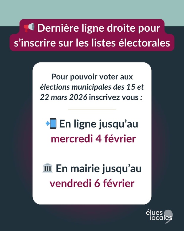 Inscriptions sur les listes électorales