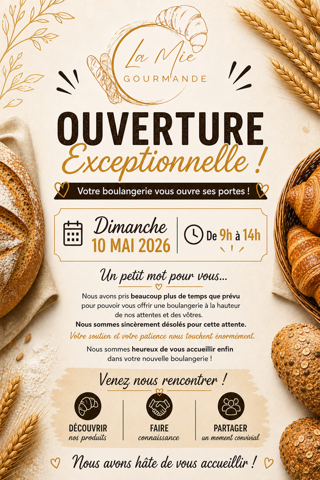 🥐 Une ouverture attendue !