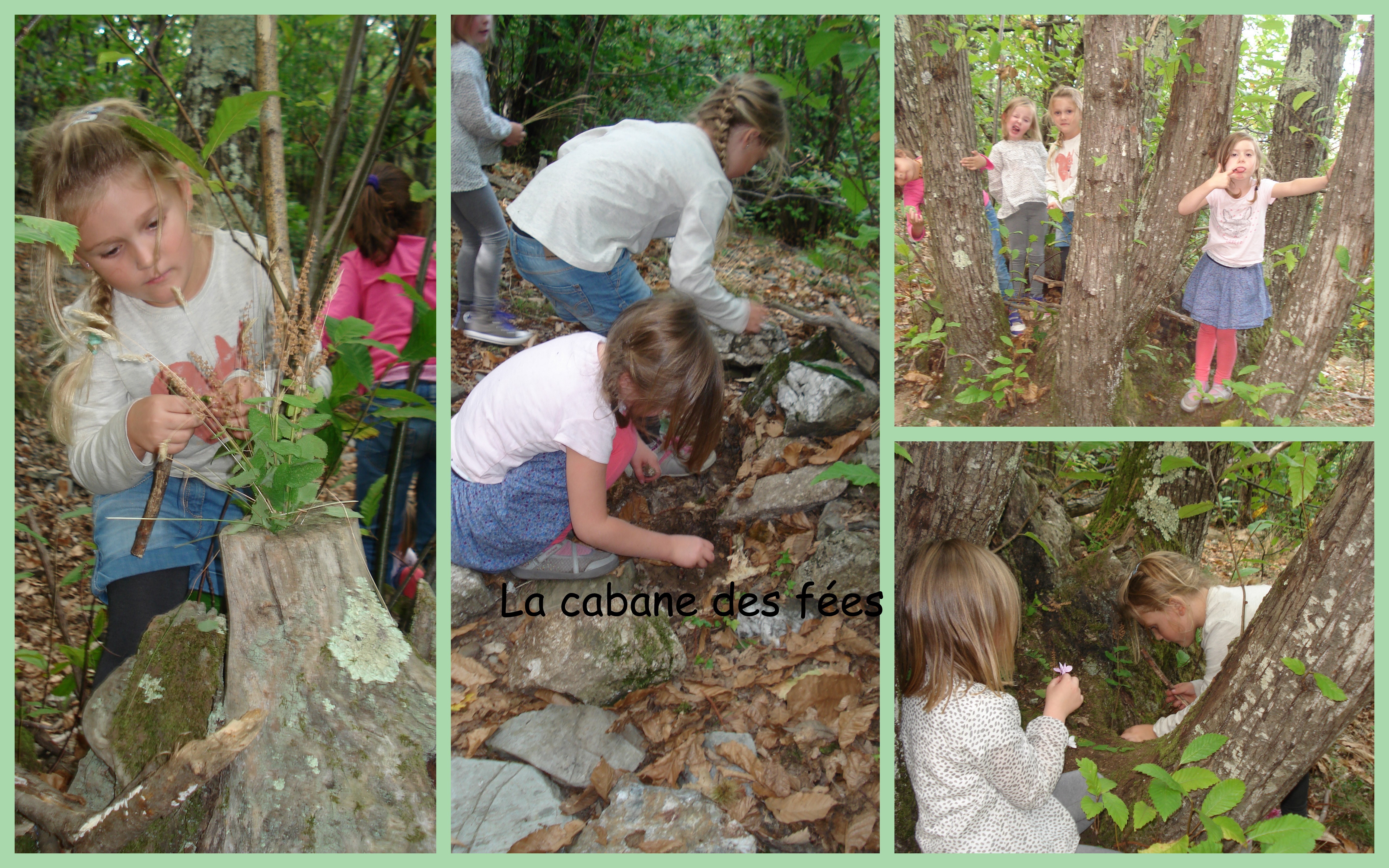 Land Art avec Danièle et son groupe de grande section