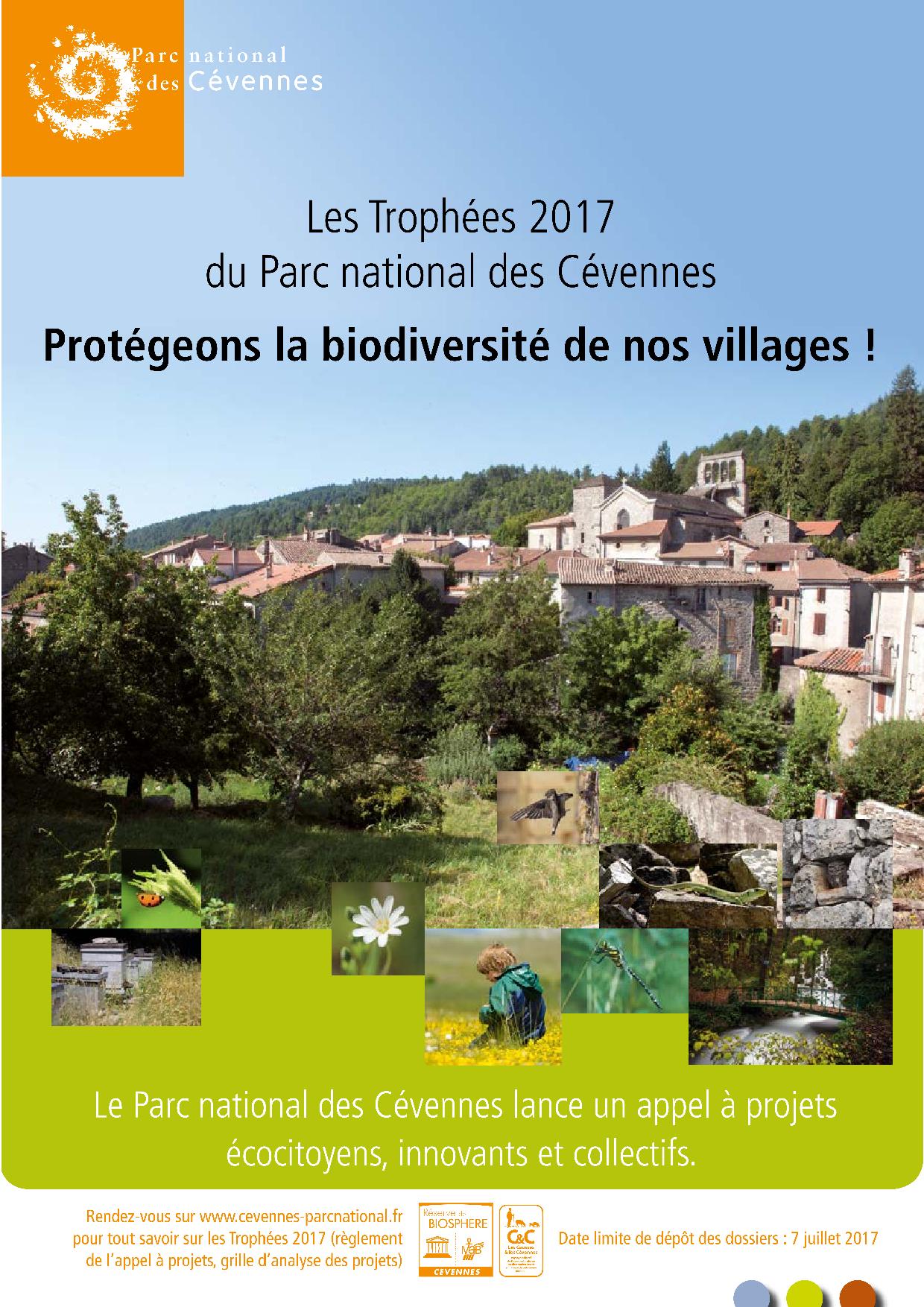 Trophées 2017 du Parc national des Cévennes : protégeons la biodiversité de nos villages !