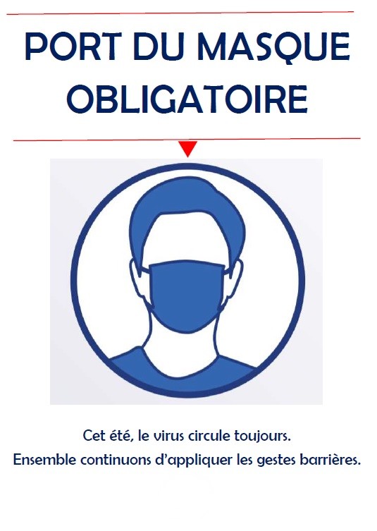 PORT MASQUE OBLIGATOIRE PORT MASQUE OBLIGATOIRE