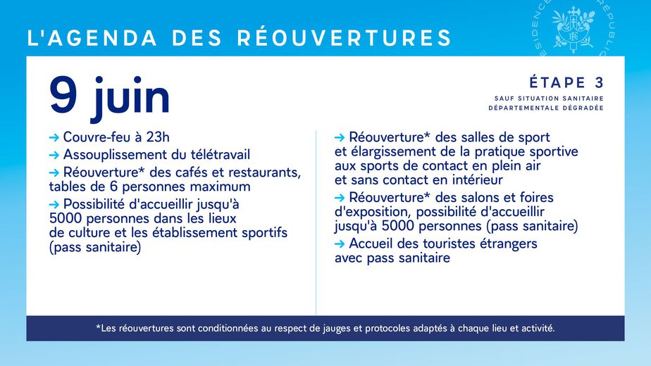 Plan de déconfinement dévoilé
