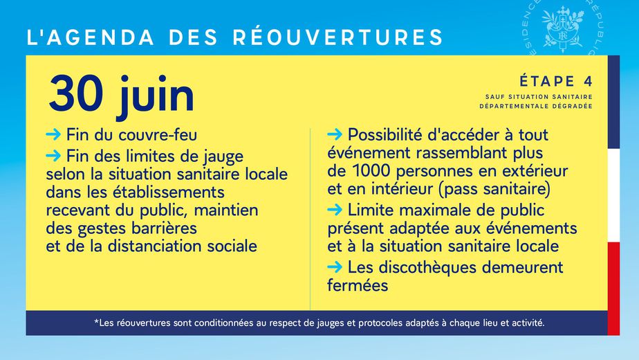 Plan de déconfinement dévoilé