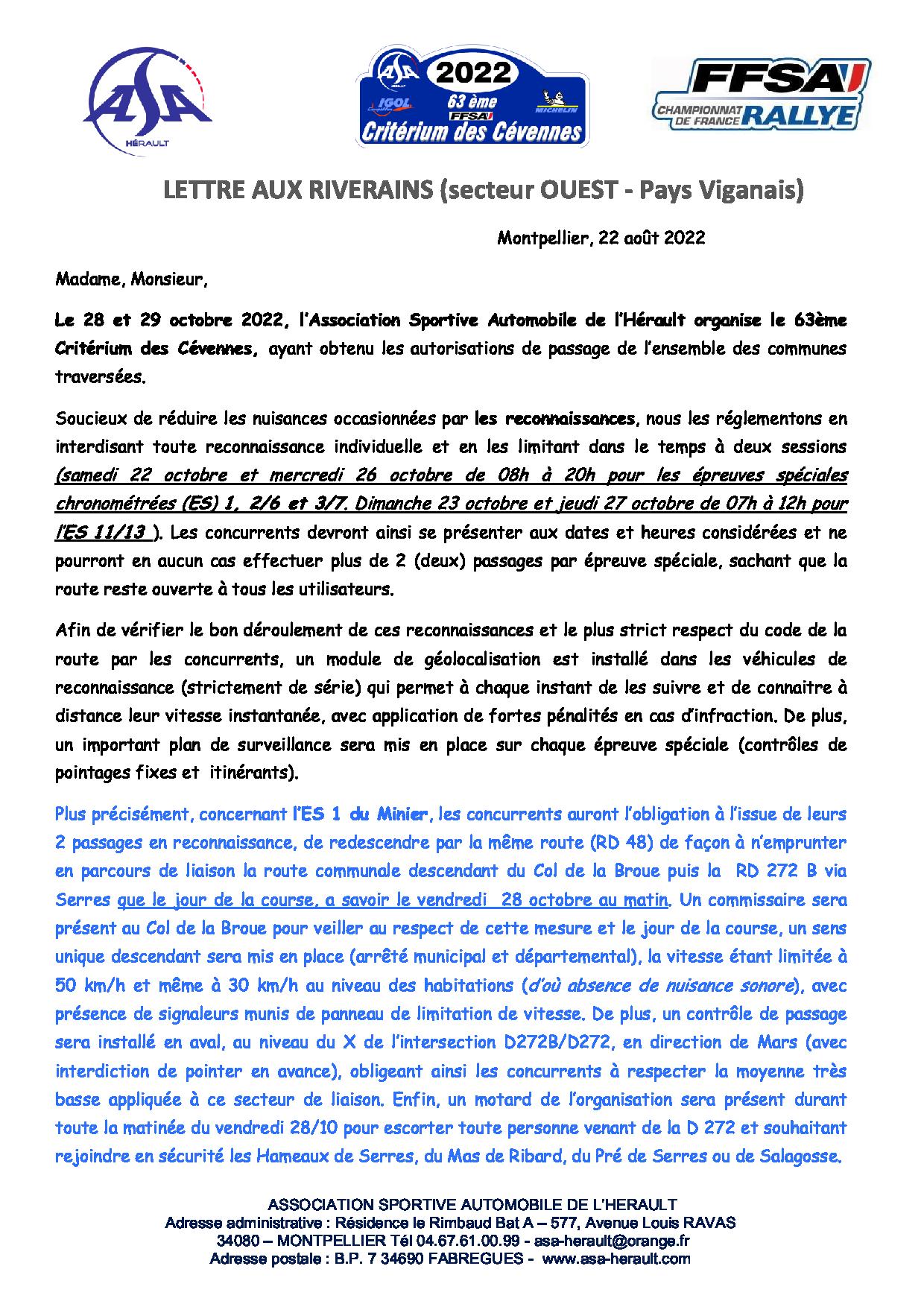 63 ème CRITERIUM DES CEVENNES