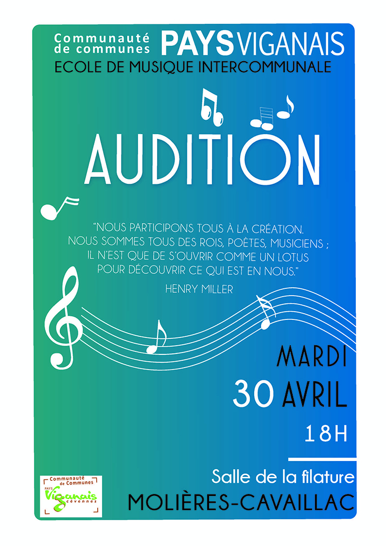 Audition école de musique