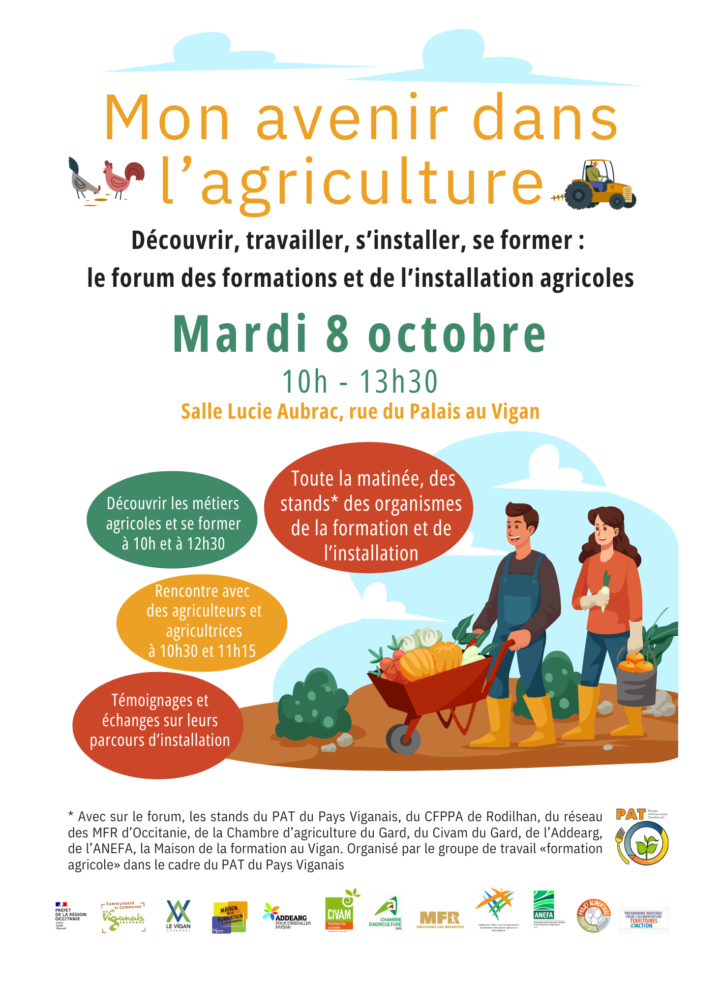 2ème édition Forum de la formation et de l'installation agricole - PAT 2ème édition Forum de la formation et de l'installation agricole - PAT