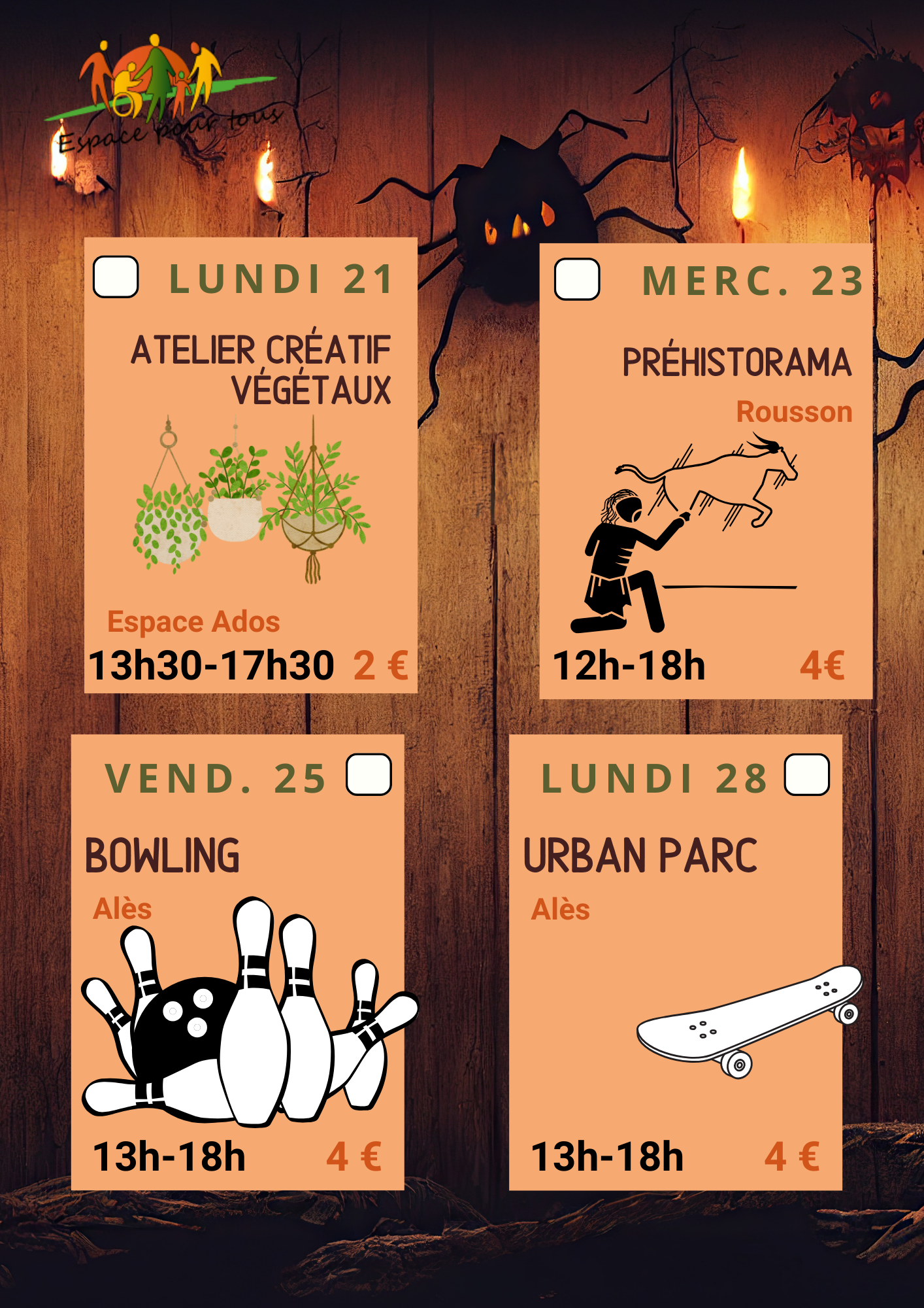 Programme vacances d'automne POLE FAMILLE Programme vacances d'automne POLE FAMILLE