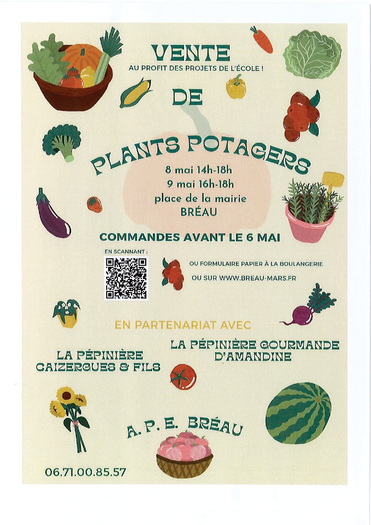 VENTE DE PLANTS POTAGERS VENTE DE PLANTS POTAGERS