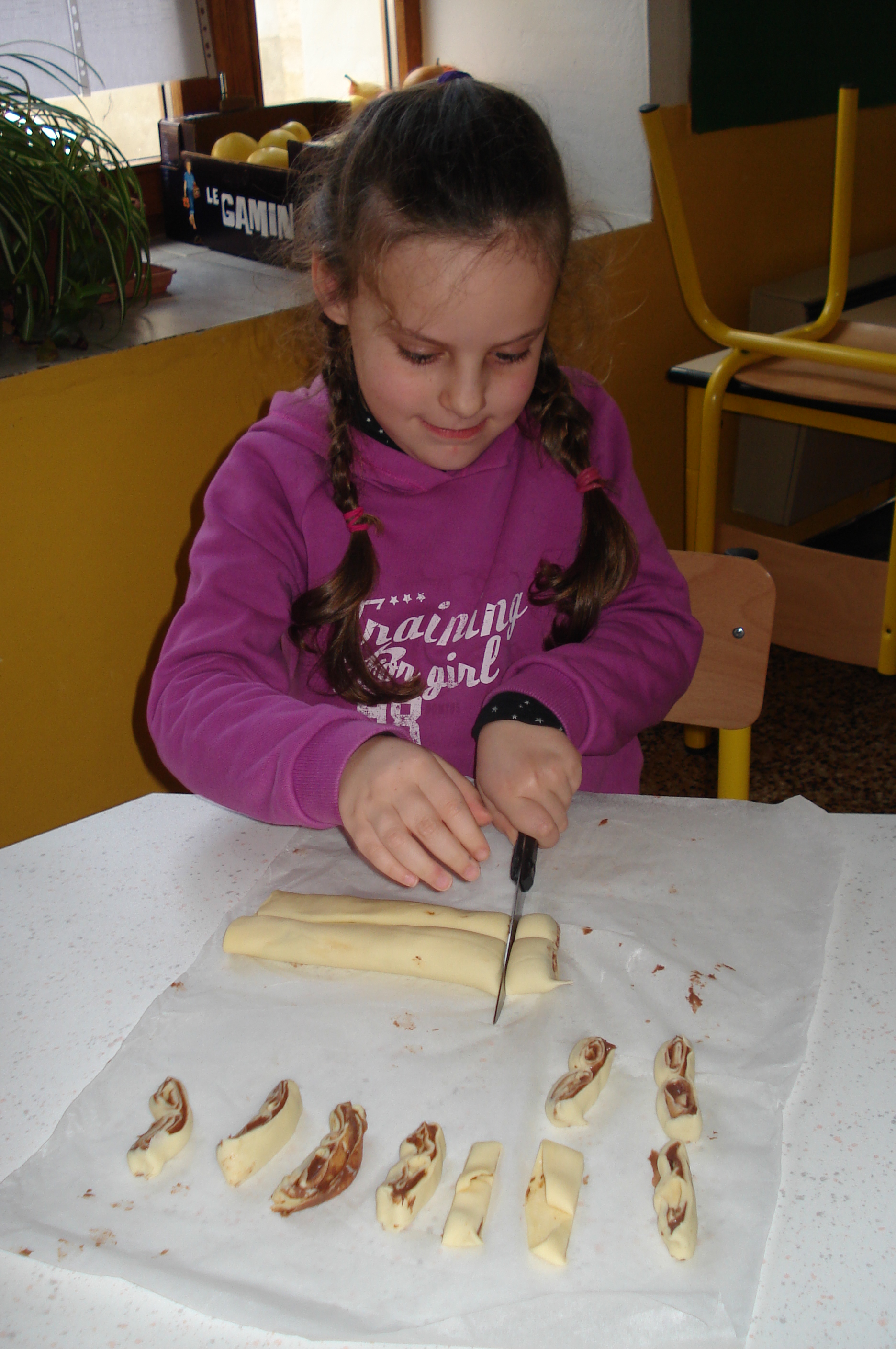 Côté cuisine avec Danièle c'est la recette des "palmiers au sucre et nutella"