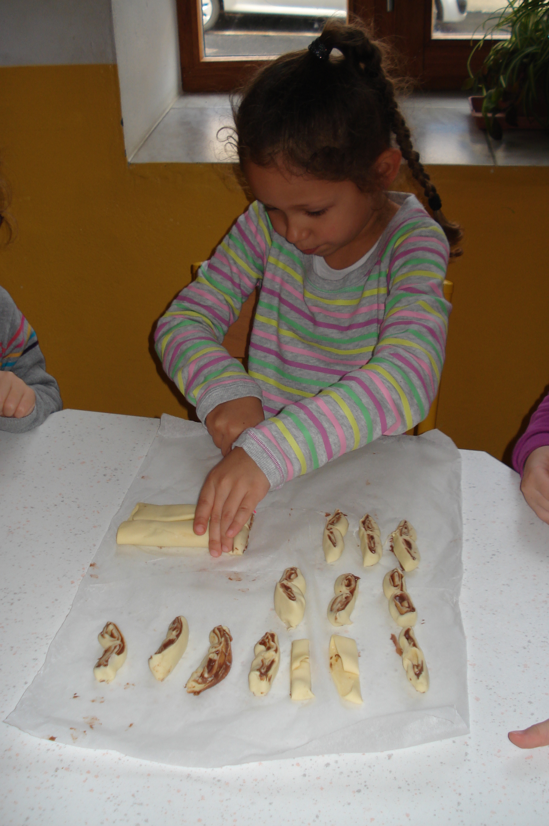 Côté cuisine avec Danièle c'est la recette des "palmiers au sucre et nutella"