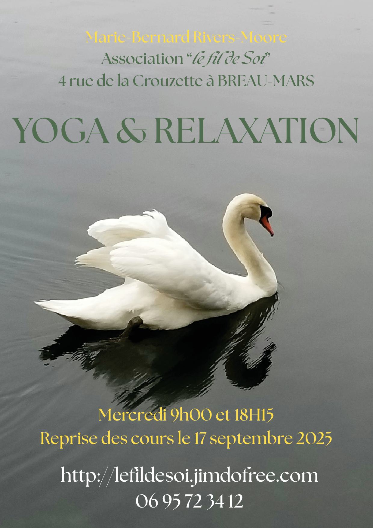 Reprise des cours de Yoga à Bréau !