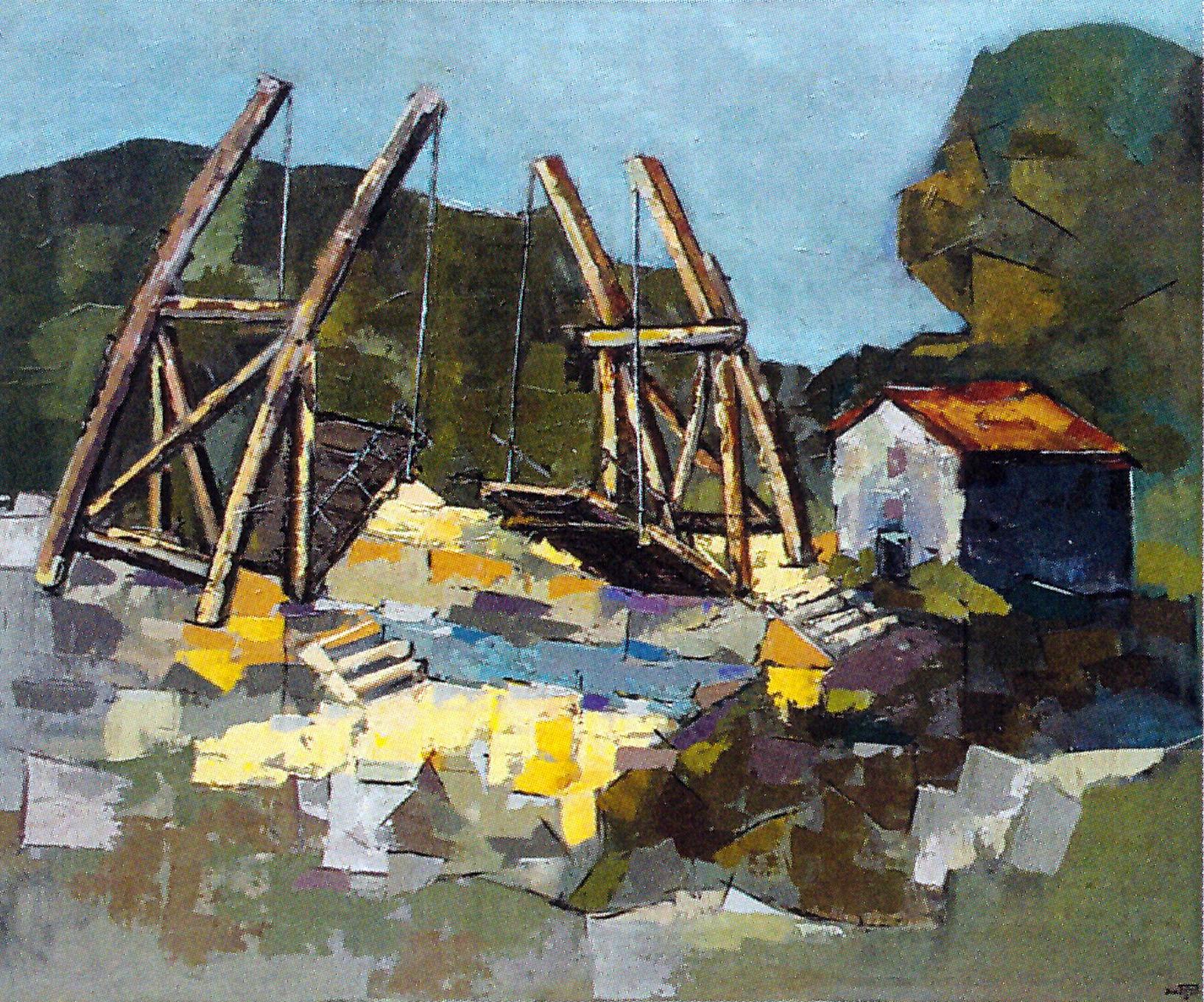 Daniel PIJOT (Le Pont Van Gogh près d'Arles)