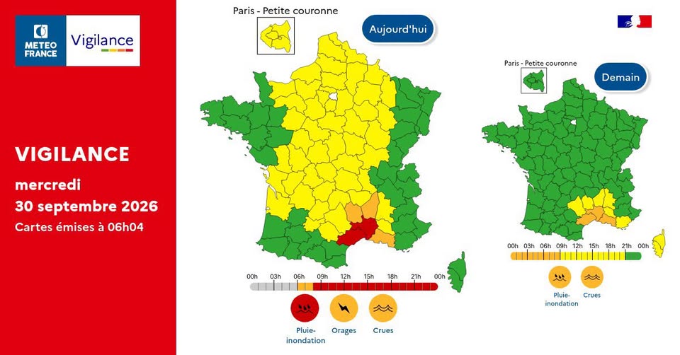 ⚠️ 🔴 VIGILANCE ROUGE DÉCLENCHÉE - GARD - HÉRAULT